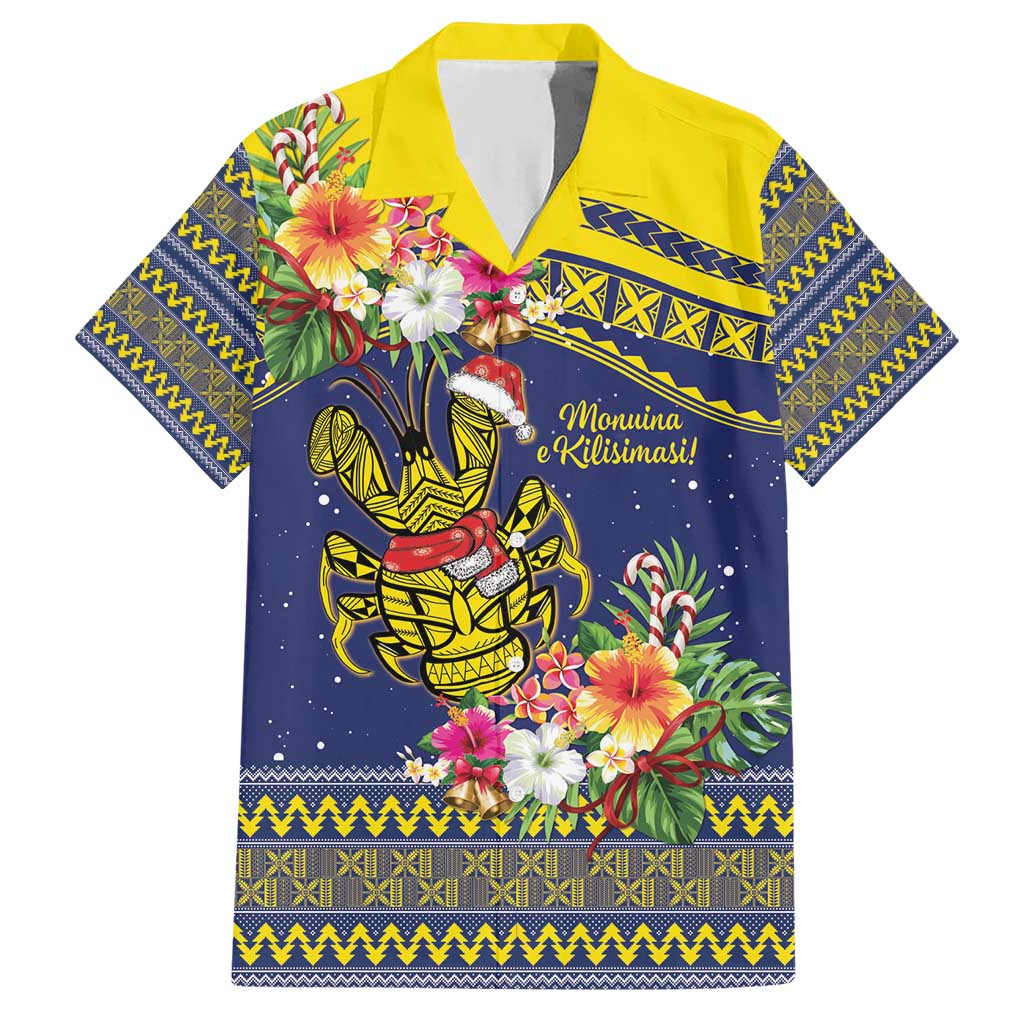 Monuina e Kilisimasi Niue Christmas Hawaiian Shirt Niuean Tribal Pattern LT9 Gold - Polynesian Pride