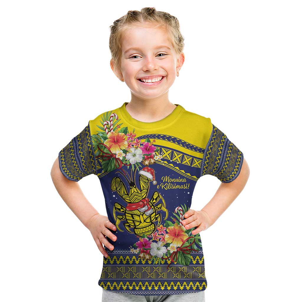 Monuina e Kilisimasi Niue Christmas Kid T Shirt Niuean Tribal Pattern