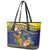 Monuina e Kilisimasi Niue Christmas Leather Tote Bag Niuean Tribal Pattern