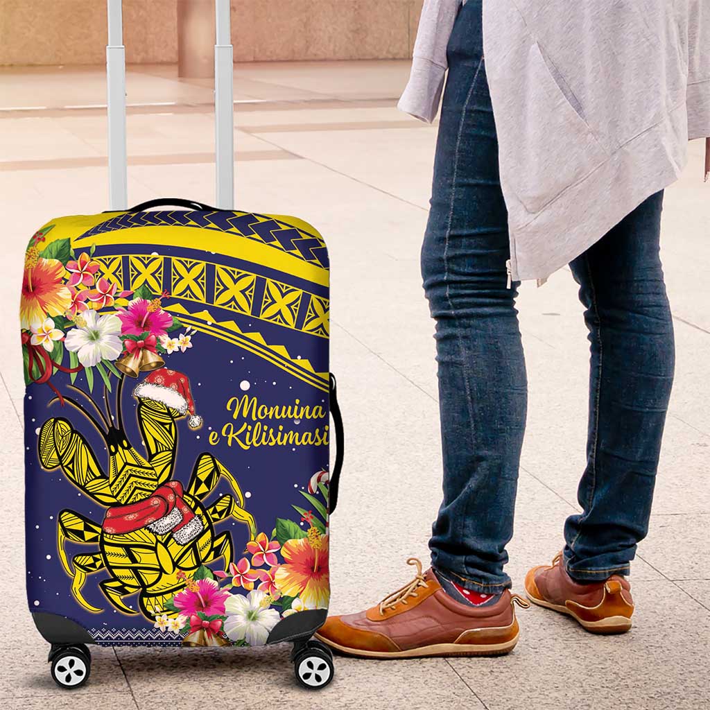 Monuina e Kilisimasi Niue Christmas Luggage Cover Niuean Tribal Pattern