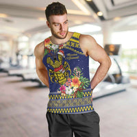 Monuina e Kilisimasi Niue Christmas Men Tank Top Niuean Tribal Pattern