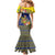 Monuina e Kilisimasi Niue Christmas Mermaid Dress Niuean Tribal Pattern