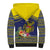 Monuina e Kilisimasi Niue Christmas Sherpa Hoodie Niuean Tribal Pattern