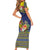 Monuina e Kilisimasi Niue Christmas Short Sleeve Bodycon Dress Niuean Tribal Pattern