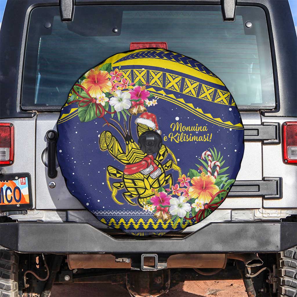 Monuina e Kilisimasi Niue Christmas Spare Tire Cover Niuean Tribal Pattern LT9 Gold - Polynesian Pride
