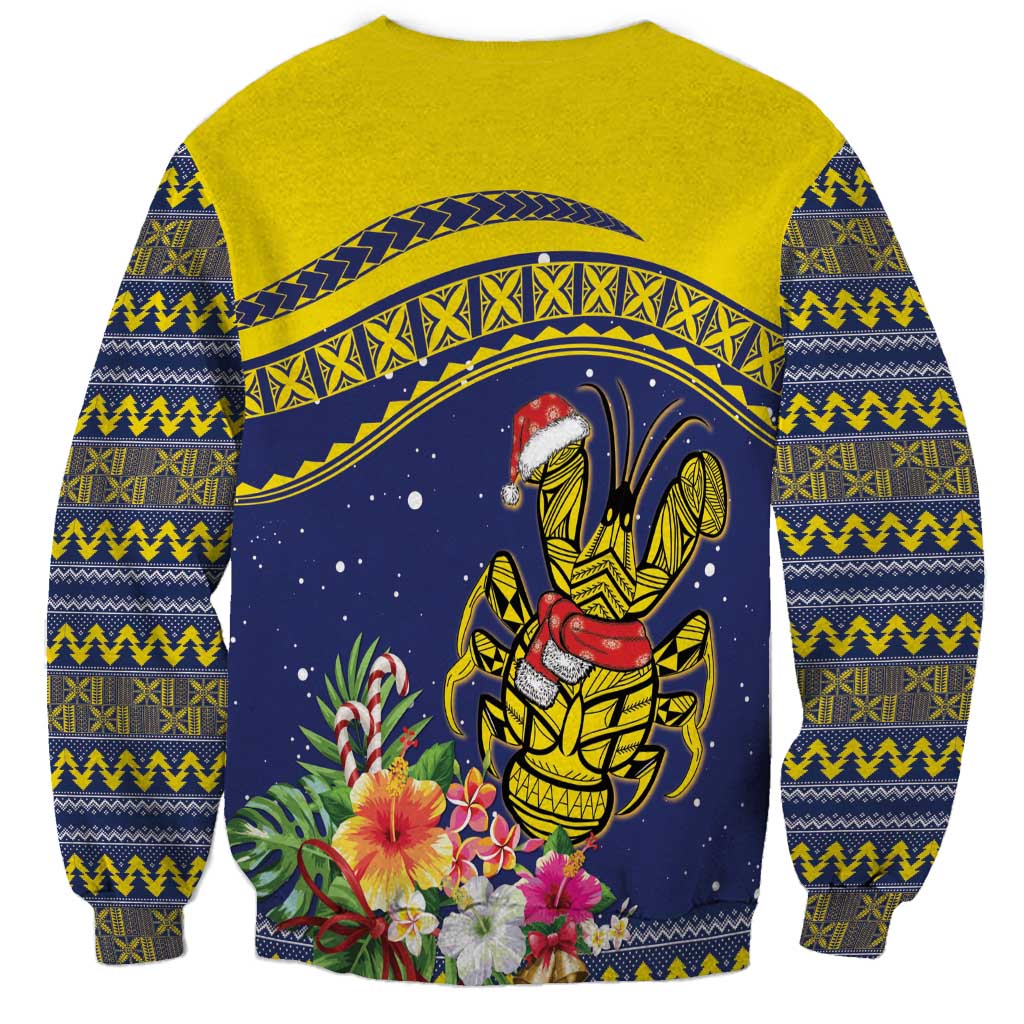 Monuina e Kilisimasi Niue Christmas Sweatshirt Niuean Tribal Pattern LT9 - Polynesian Pride