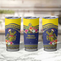 Monuina e Kilisimasi Niue Christmas Tumbler Cup Niuean Tribal Pattern LT9 - Polynesian Pride