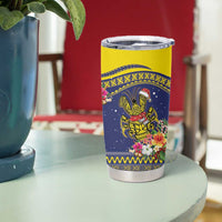Monuina e Kilisimasi Niue Christmas Tumbler Cup Niuean Tribal Pattern LT9 - Polynesian Pride