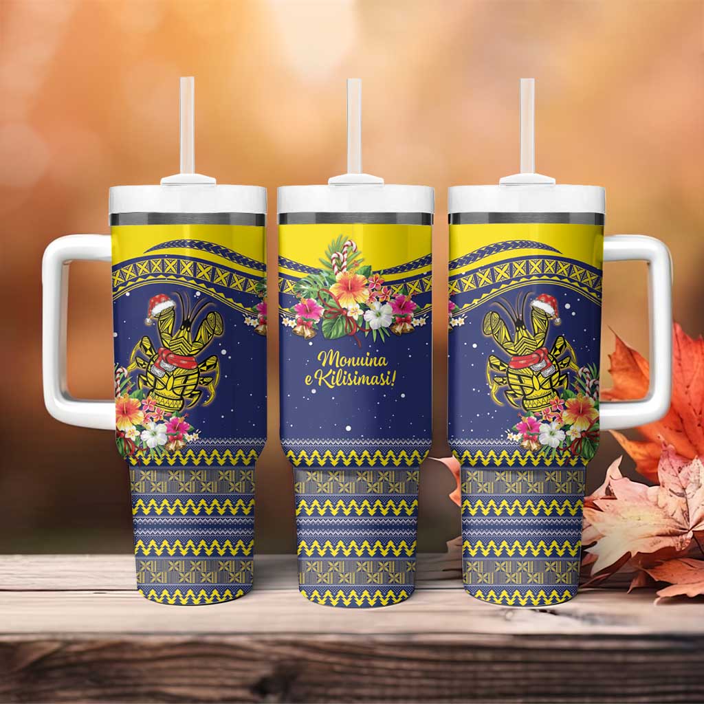Monuina e Kilisimasi Niue Christmas Tumbler With Handle Niuean Tribal Pattern LT9 - Polynesian Pride