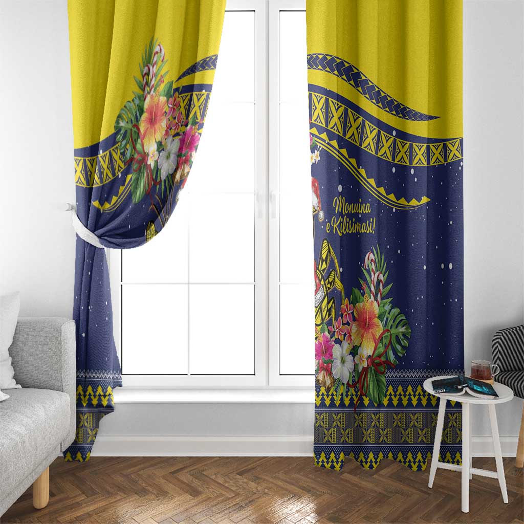 Monuina e Kilisimasi Niue Christmas Window Curtain Niuean Tribal Pattern LT9 - Polynesian Pride