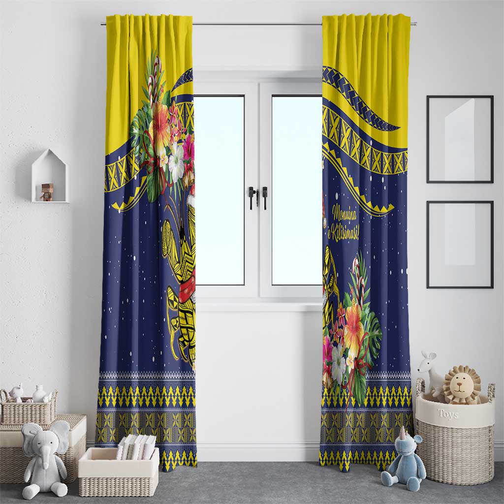 Monuina e Kilisimasi Niue Christmas Window Curtain Niuean Tribal Pattern LT9 - Polynesian Pride