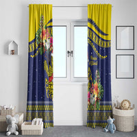 Monuina e Kilisimasi Niue Christmas Window Curtain Niuean Tribal Pattern LT9 - Polynesian Pride