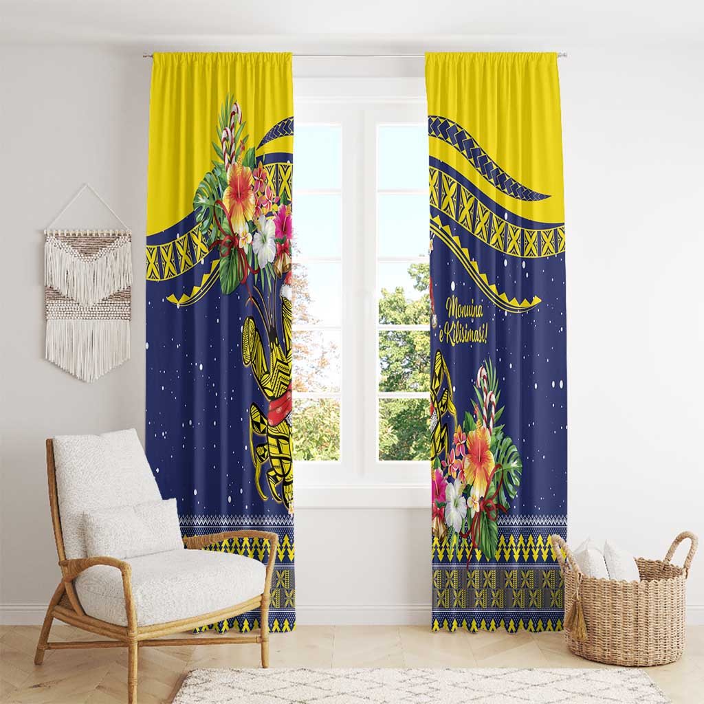Monuina e Kilisimasi Niue Christmas Window Curtain Niuean Tribal Pattern LT9 - Polynesian Pride
