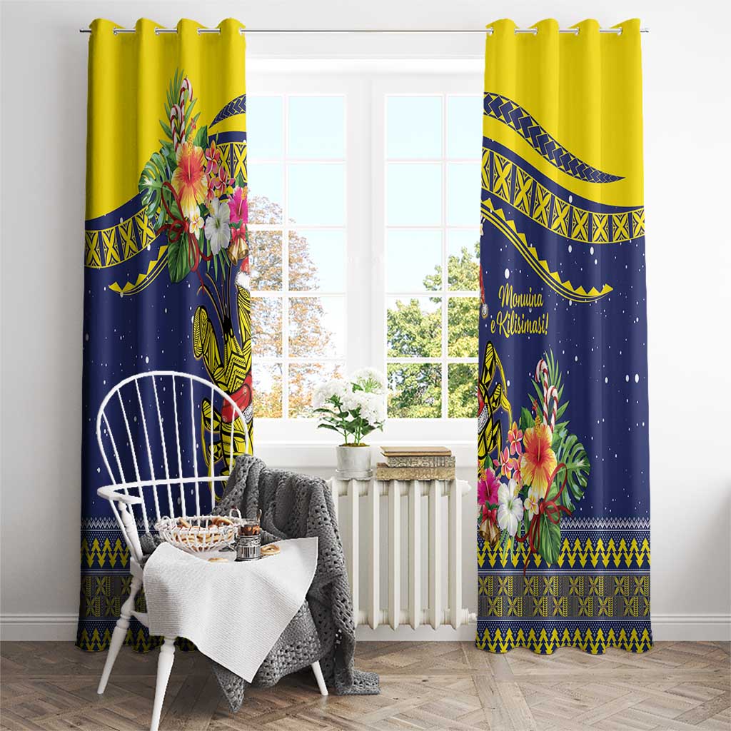 Monuina e Kilisimasi Niue Christmas Window Curtain Niuean Tribal Pattern LT9 - Polynesian Pride