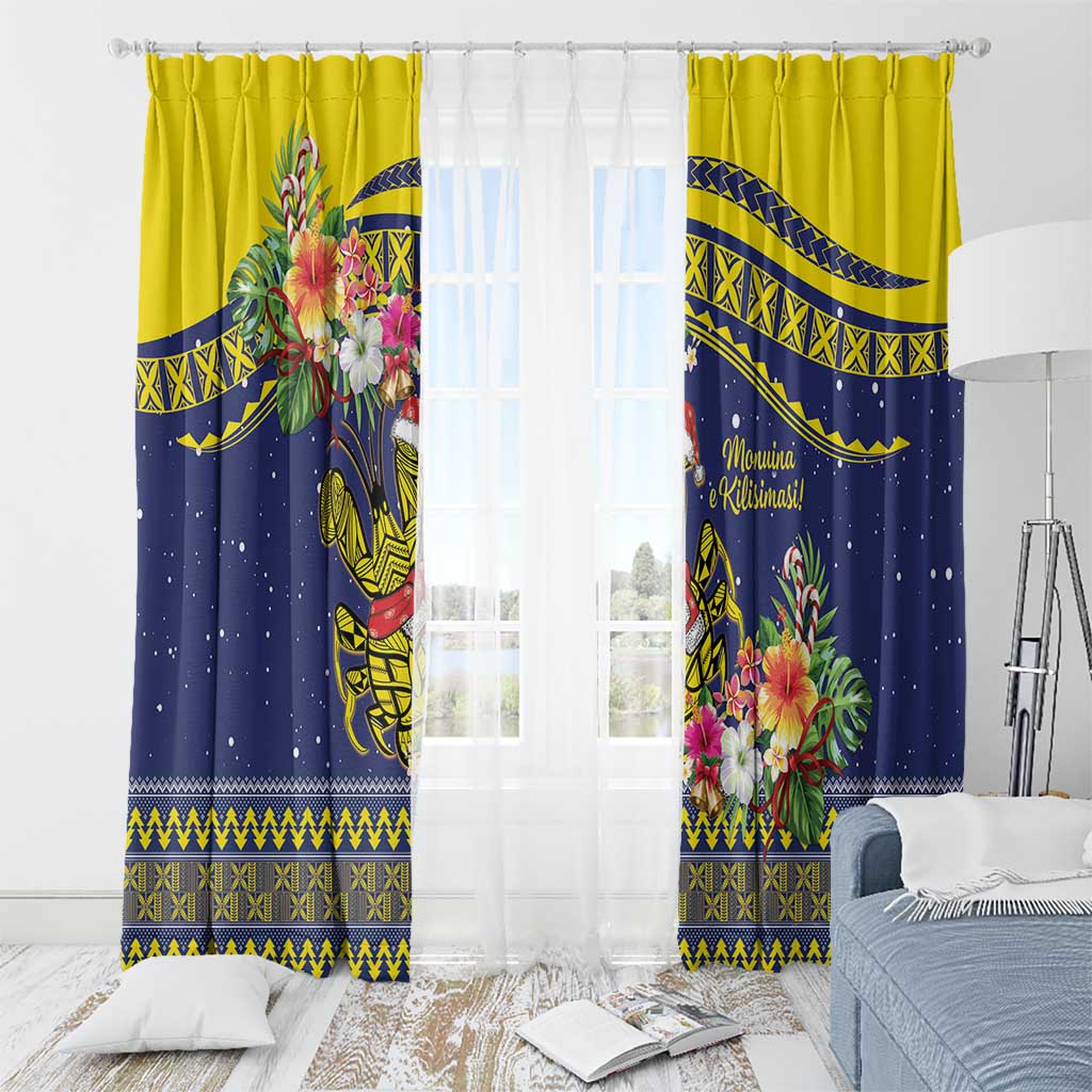 Monuina e Kilisimasi Niue Christmas Window Curtain Niuean Tribal Pattern LT9 - Polynesian Pride