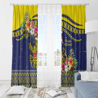 Monuina e Kilisimasi Niue Christmas Window Curtain Niuean Tribal Pattern LT9 - Polynesian Pride