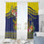 Monuina e Kilisimasi Niue Christmas Window Curtain Niuean Tribal Pattern