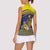 Monuina e Kilisimasi Niue Christmas Women Sleeveless Polo Shirt Niuean Tribal Pattern