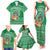 Norfolk Island Pine Tree Christmas Family Matching Tank Maxi Dress and Hawaiian Shirt Coat of Arm and Polynesian Pattern