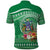 Norfolk Island Pine Tree Christmas Polo Shirt Coat of Arm and Polynesian Pattern