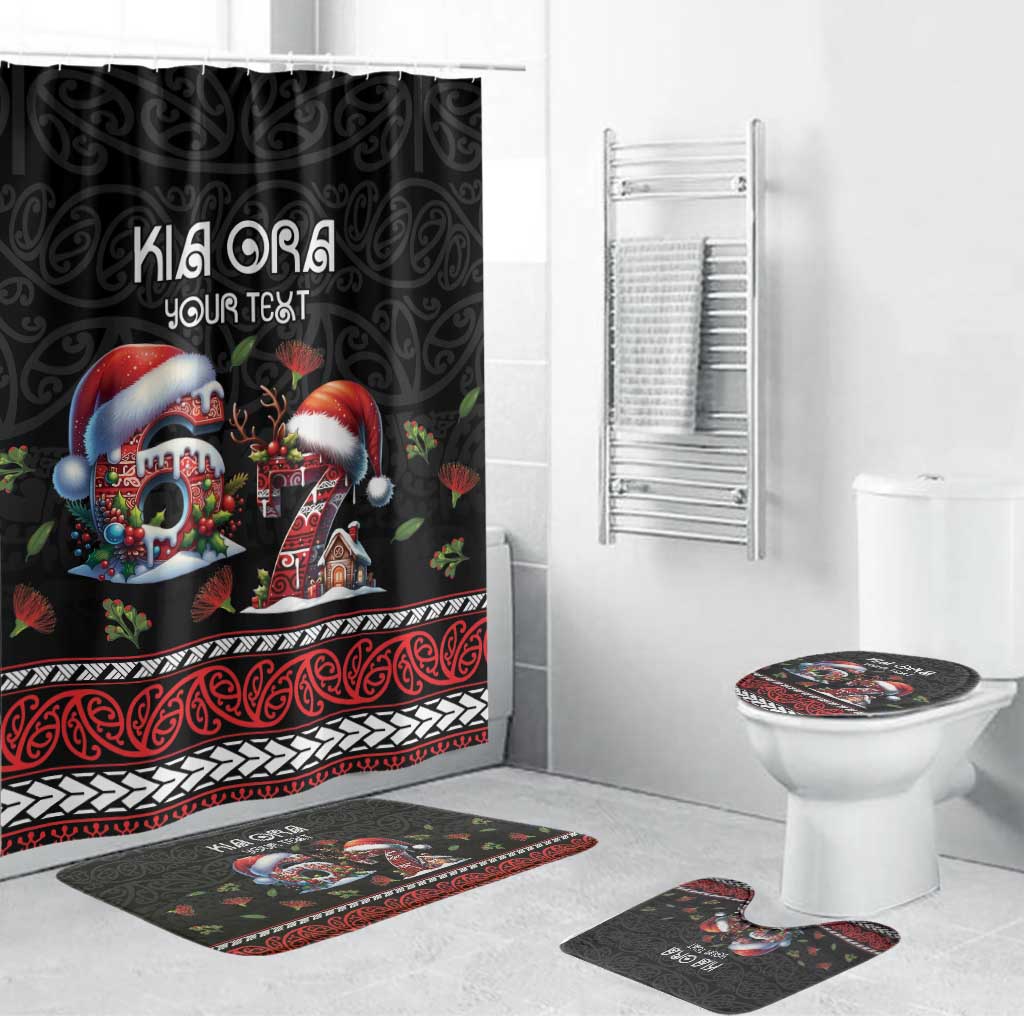 Aotearoa Six Seven Personalized Bathroom Set New Zealand Funny Christmas - Polynesian Pride