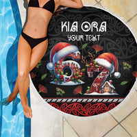 Aotearoa Six Seven Personalized Beach Blanket New Zealand Funny Christmas LT9 - Polynesian Pride