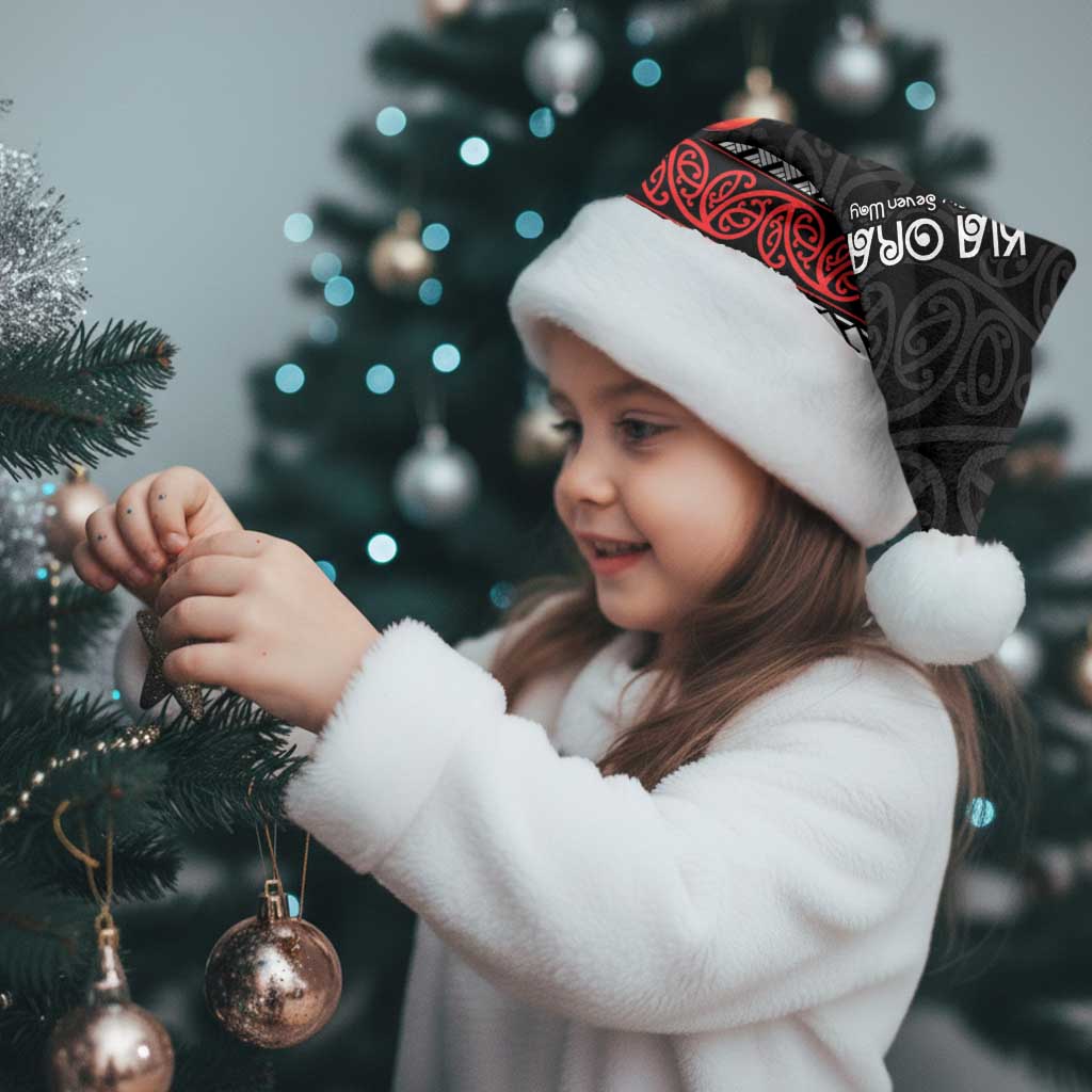 Aotearoa Six Seven Personalized Christmas Santa Hat New Zealand Funny Christmas - Polynesian Pride