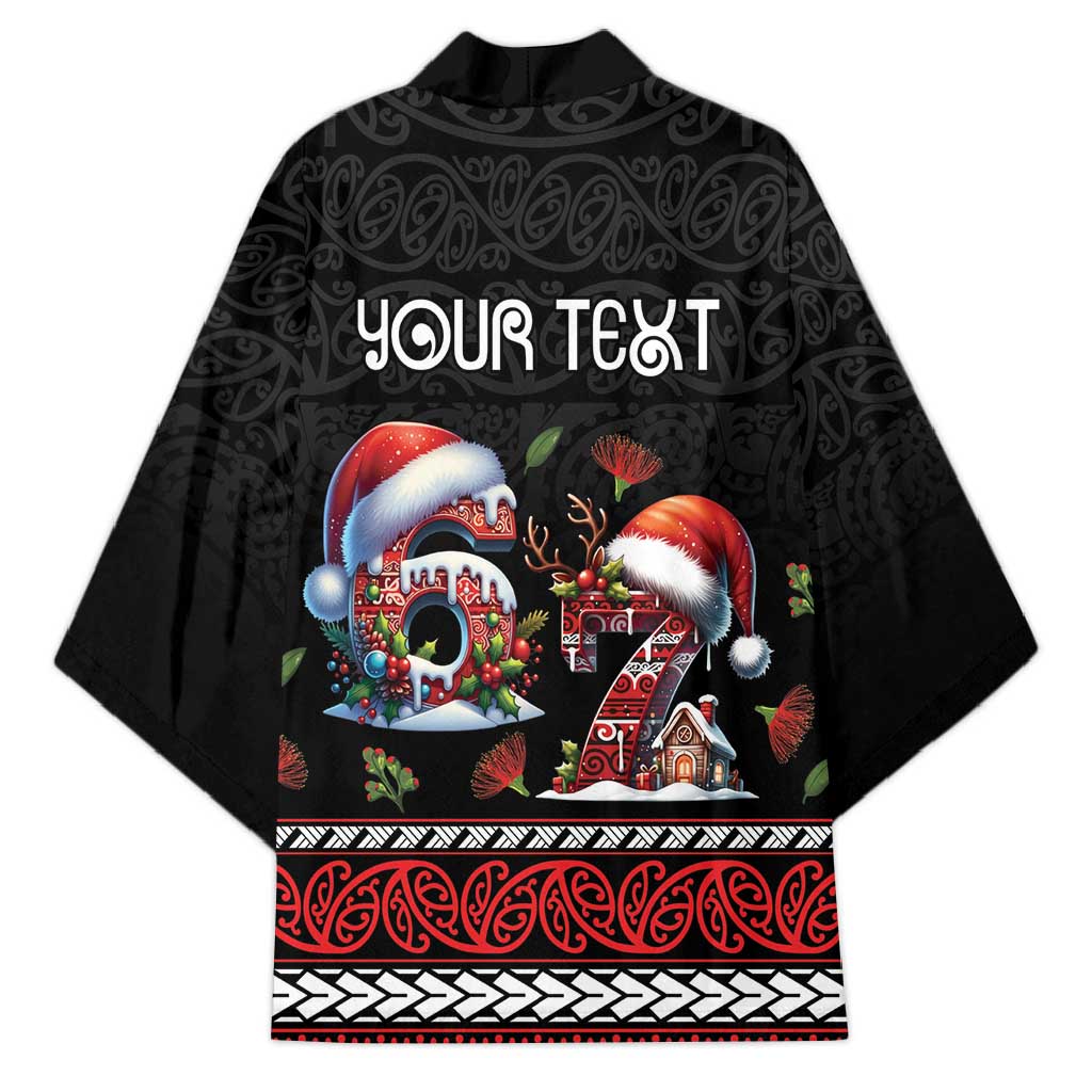 Aotearoa Six Seven Personalized Kimono New Zealand Funny Christmas - Polynesian Pride