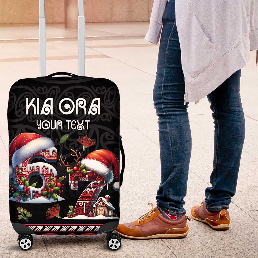 Aotearoa Six Seven Personalized Luggage Cover New Zealand Funny Christmas - Polynesian Pride
