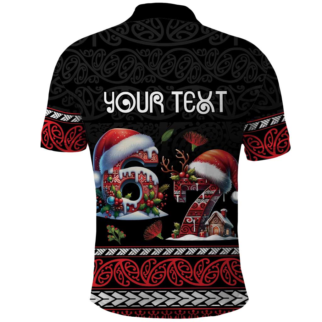 Aotearoa Six Seven Personalized Polo Shirt New Zealand Funny Christmas - Polynesian Pride