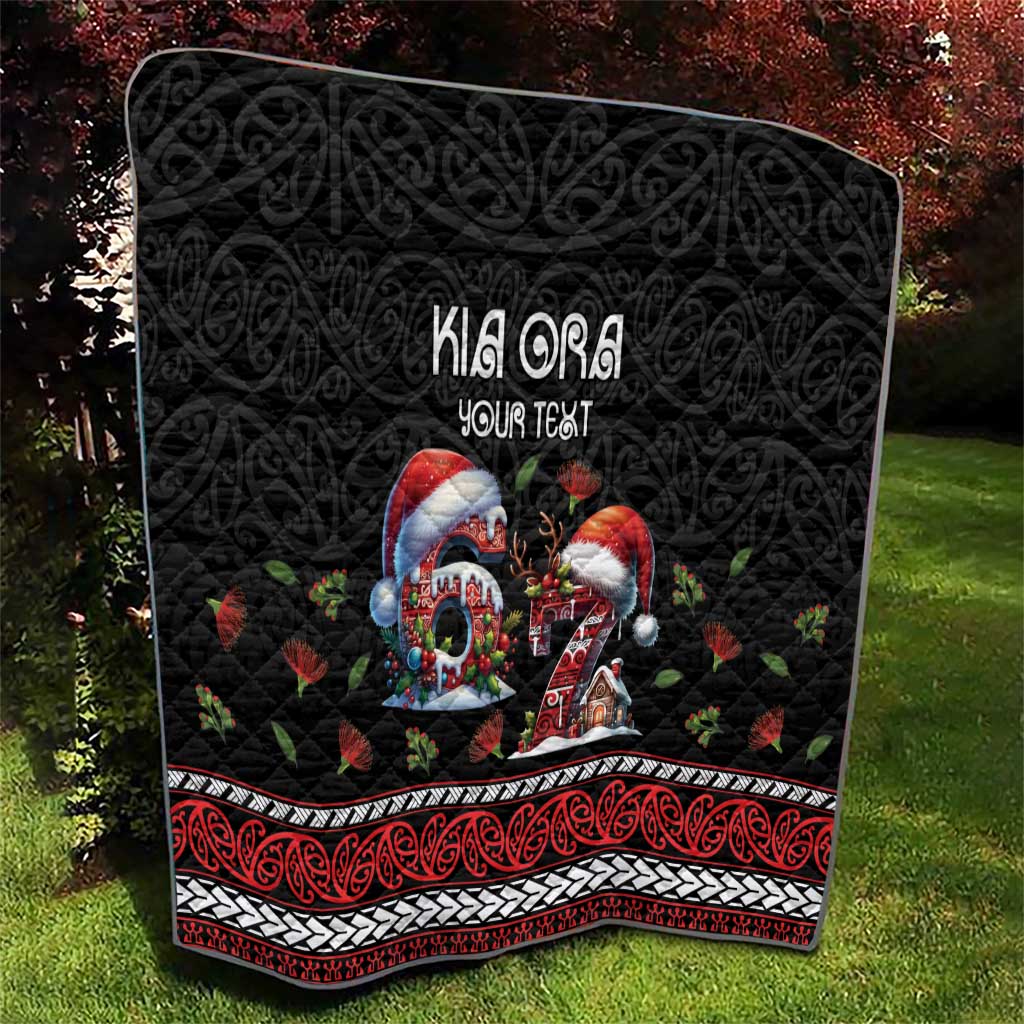 Aotearoa Six Seven Personalized Quilt New Zealand Funny Christmas - Polynesian Pride