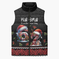 Aotearoa Six Seven Personalized Sleeveless Puffer Jacket New Zealand Funny Christmas - Polynesian Pride