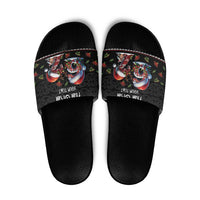 Aotearoa Six Seven Personalized Slide Sandals New Zealand Funny Christmas LT9 Red - Polynesian Pride