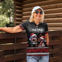 Aotearoa Six Seven Personalized Women Polo Shirt New Zealand Funny Christmas - Polynesian Pride
