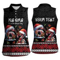 Aotearoa Six Seven Personalized Women Sleeveless Polo Shirt New Zealand Funny Christmas - Polynesian Pride