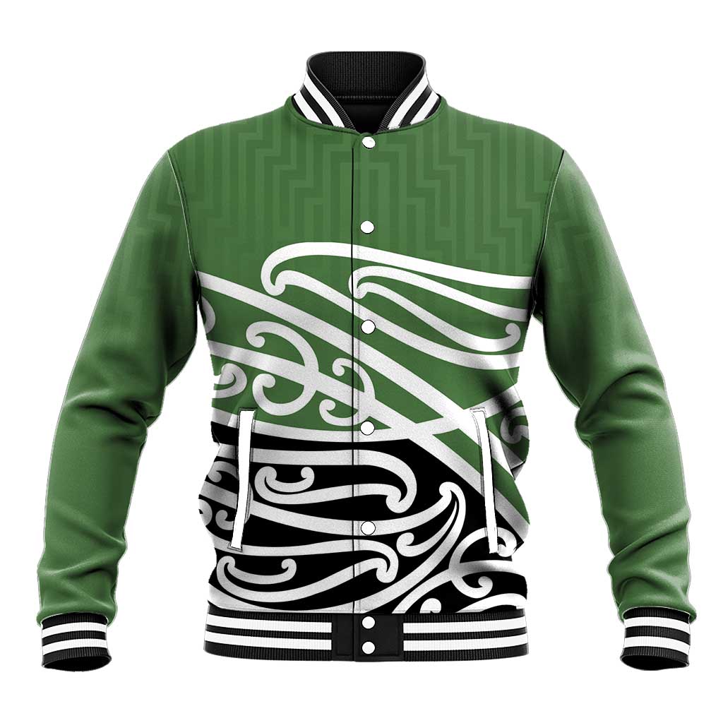 Green Fern New Zealand Kowhai Ngutukak Baseball Jacket - Polynesian Pride