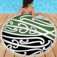 Green Fern New Zealand Kowhai Ngutukak Beach Blanket LT9 - Polynesian Pride