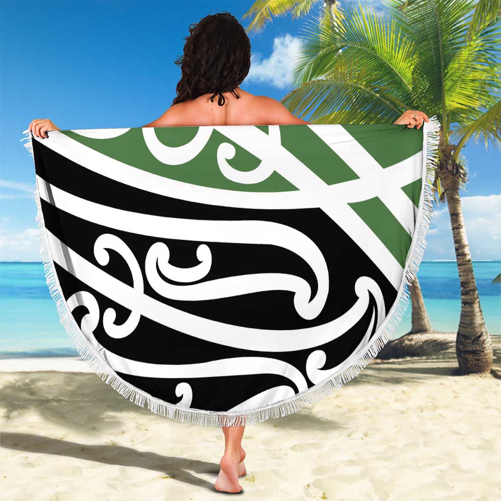 Green Fern New Zealand Kowhai Ngutukak Beach Blanket LT9 - Polynesian Pride