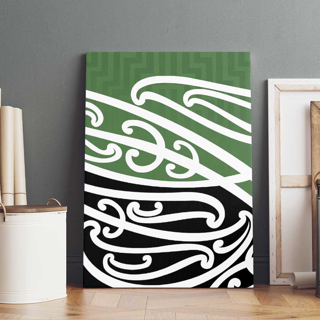 Green Fern New Zealand Kowhai Ngutukak Canvas Wall Art - Polynesian Pride