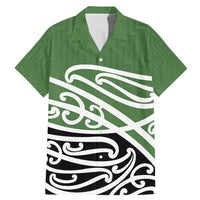 Green Fern New Zealand Kowhai Ngutukak Family Matching Mermaid Dress and Hawaiian Shirt - Polynesian Pride