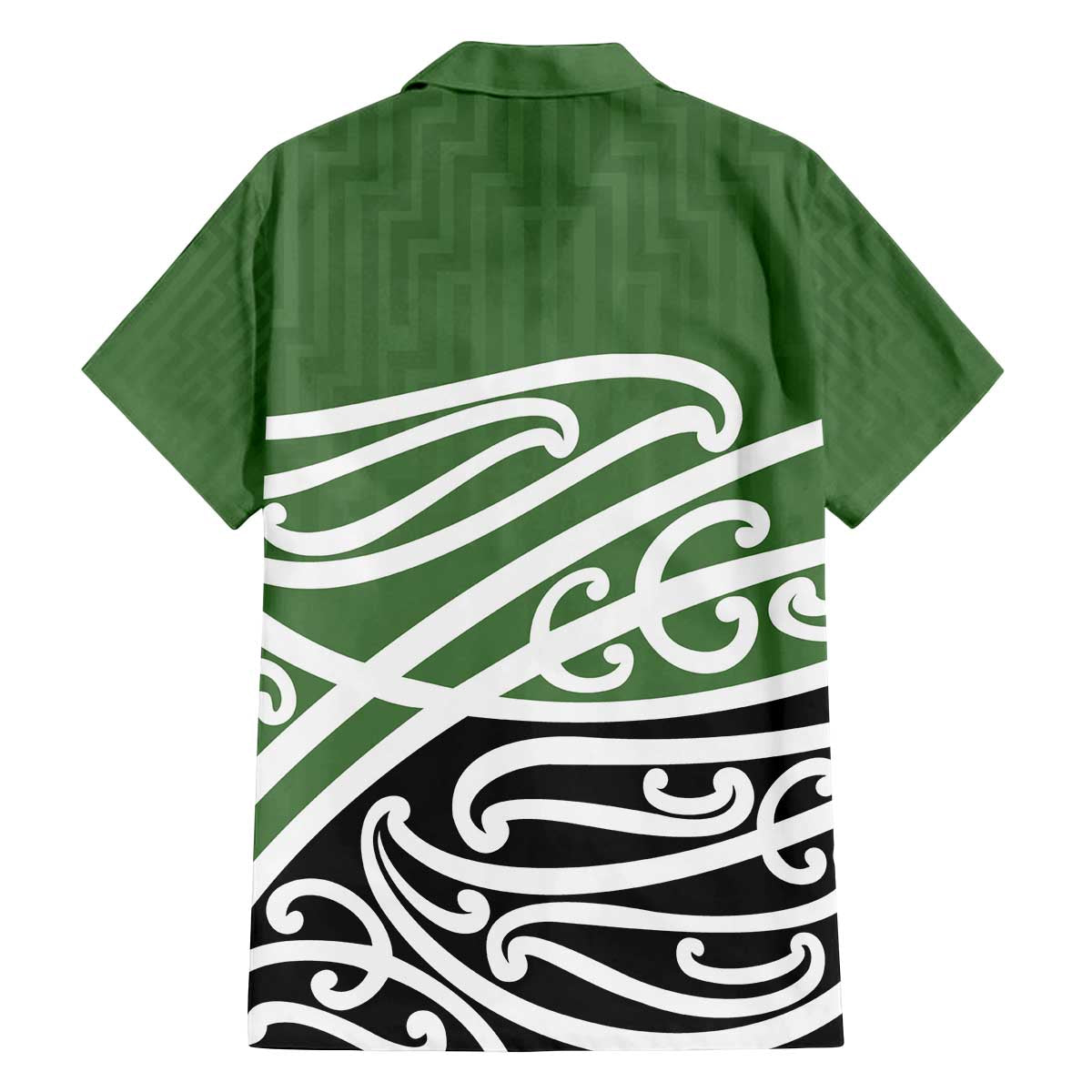 Green Fern New Zealand Kowhai Ngutukak Family Matching Off The Shoulder Long Sleeve Dress and Hawaiian Shirt - Polynesian Pride