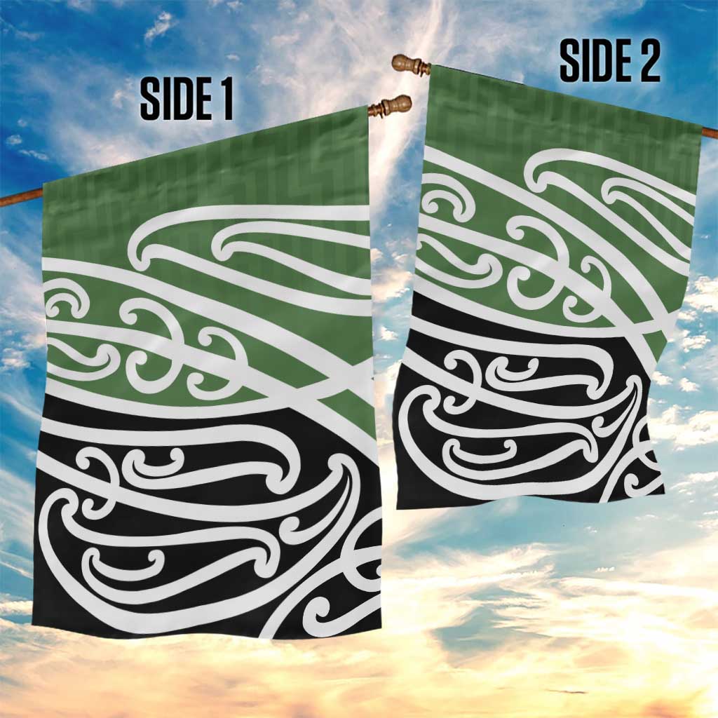 Green Fern New Zealand Kowhai Ngutukak Garden Flag - Polynesian Pride