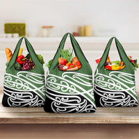 Green Fern New Zealand Kowhai Ngutukak Grocery Bag LT9 3-pack One Size Green - Polynesian Pride