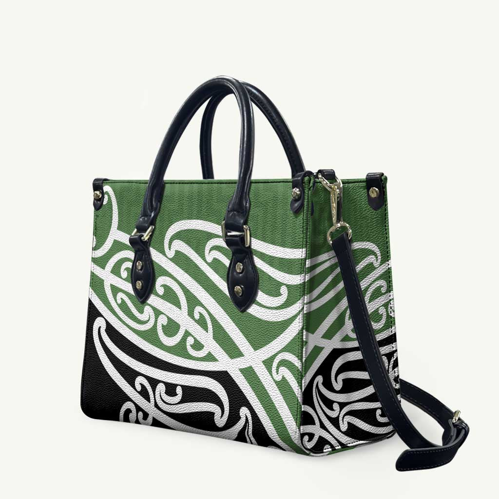 Green Fern New Zealand Kowhai Ngutukak Leather Bag - Polynesian Pride