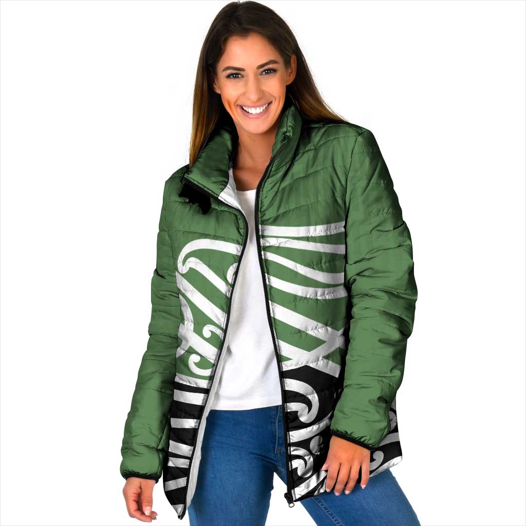 Green Fern New Zealand Kowhai Ngutukak Padded Jacket - Polynesian Pride