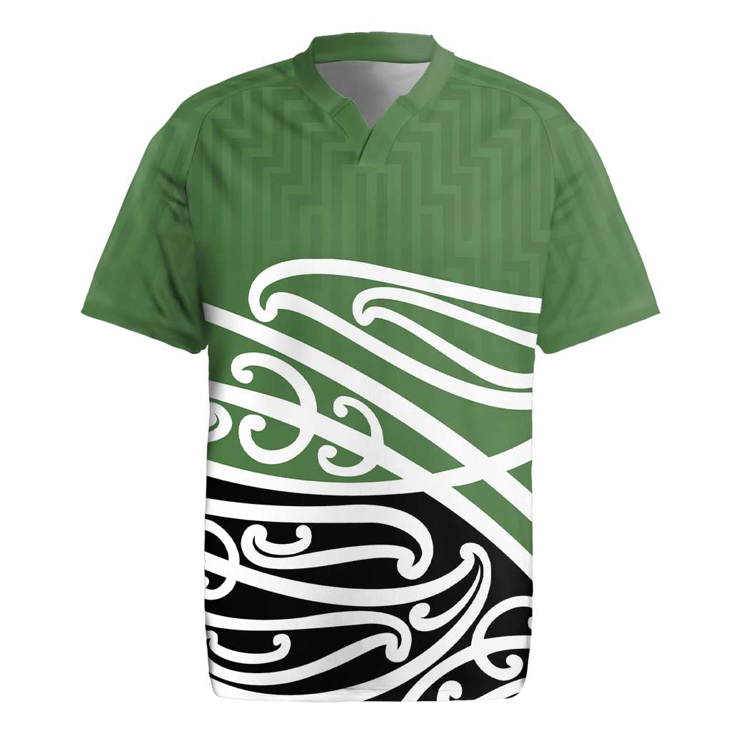 Green Fern New Zealand Kowhai Ngutukak Rugby Jersey - Polynesian Pride
