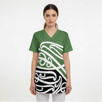 Green Fern New Zealand Kowhai Ngutukak Scrub Top LT9 - Polynesian Pride
