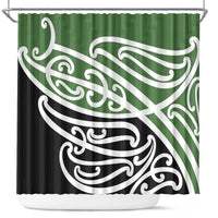 Green Fern New Zealand Kowhai Ngutukak Shower Curtain - Polynesian Pride