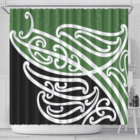 Green Fern New Zealand Kowhai Ngutukak Shower Curtain - Polynesian Pride