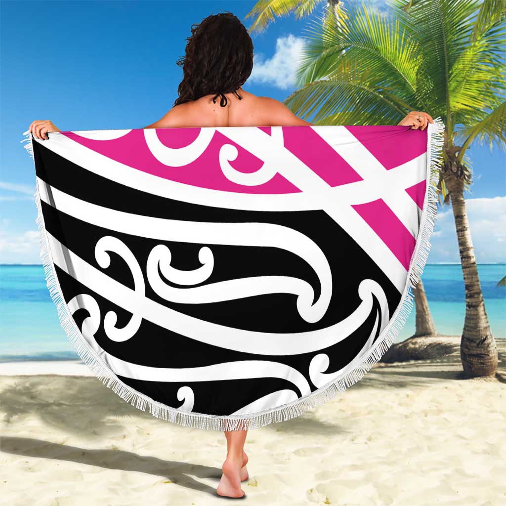 All Pink New Zealand Kowhai Ngutukak Beach Blanket LT9 - Polynesian Pride